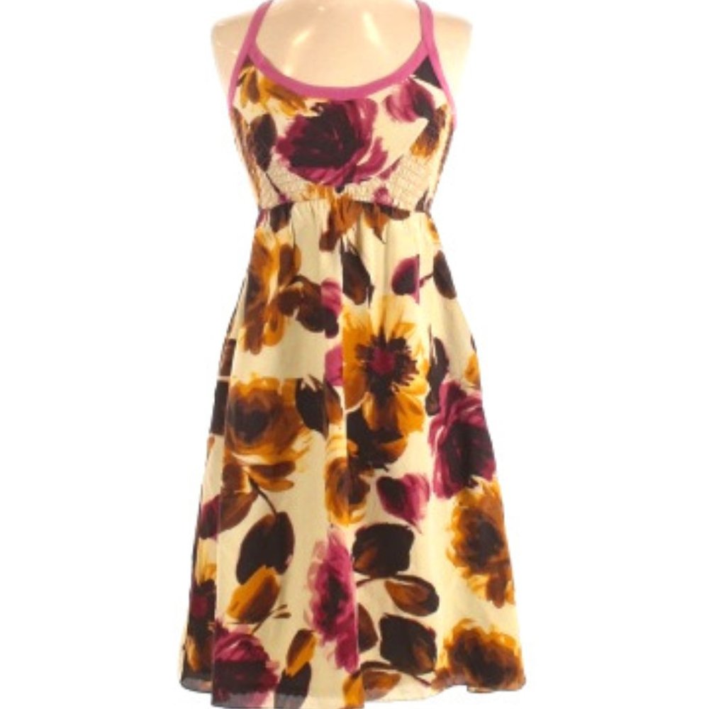 Anthropologie Moulinette Soeurs Floral Silk Dress